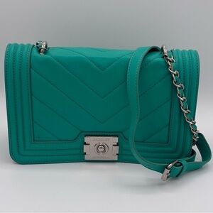 NWT Badgley Mischka Teal Crossbody Bag